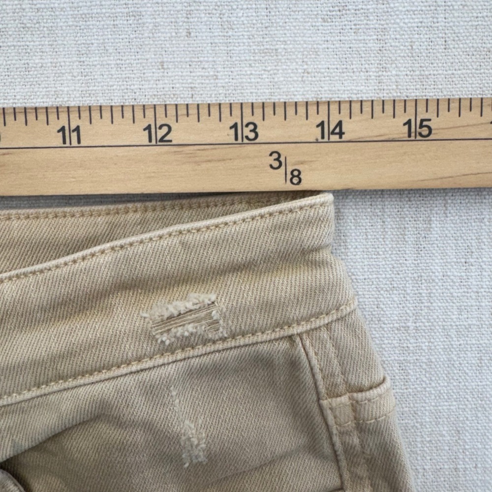 Ser.o.ya Diego Skinny Jeans Sand Dune Distressed Frayed Hem 1487-24 Size 28 - Picture 14 of 16